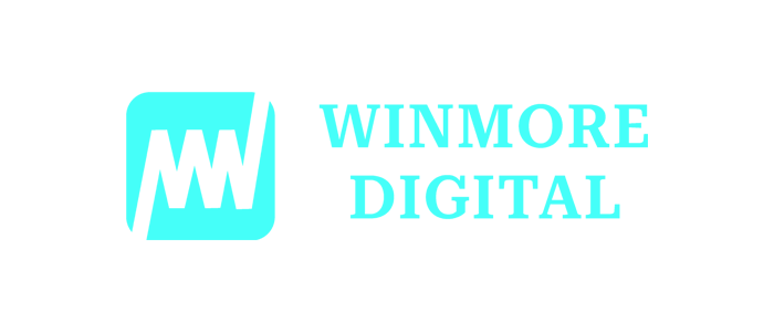 A blue and black logo