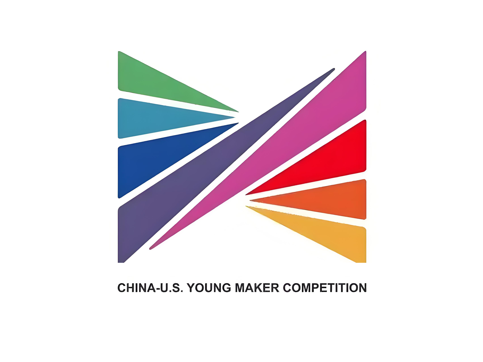 China - u. S. Young maker competition logo: colorful, modern design representing cross - border innovation in retail - tech ai. Supports solutions like icanteen (food checkout recognition), idetector (self - checkout pos), and ihuman (self - service kiosks). Emphasizes vision - led retail creativity, edge ai collaboration.